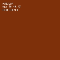 #7E300A - Red Beech Color Image